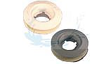 AquaStar 1.5" Vinyl or Fiberglass Wall Fitting with Threaded O.D. (Fits 1-1/2" Pipe) Light Gray | ES1022V03