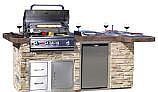 Bull Outdoor Products BBQ Island with Brahma Grill |