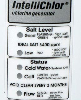 Pentair Intellichlor Salt Water Chlorine Generator Operation Youtube