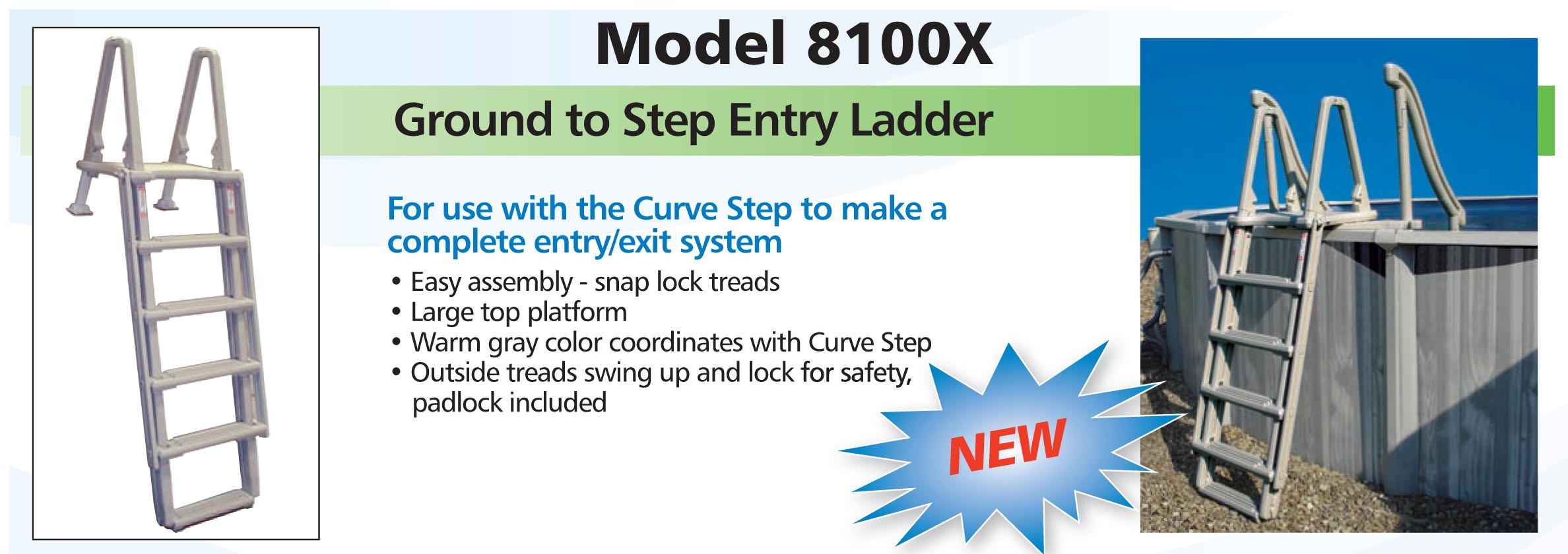 Confer Plastics 8100X Ground-To-Step Ladder 