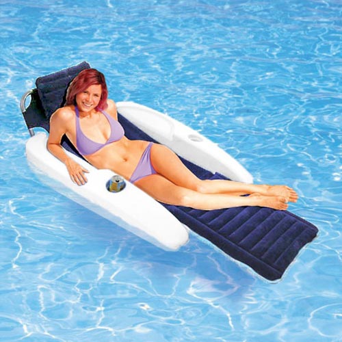 aqua oversized deluxe pool lounger