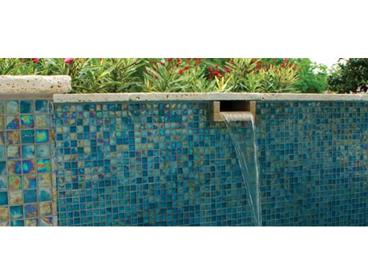 National Pool Tile Arctic 1x1 Glass Pool Tile | Lagoon |AT083