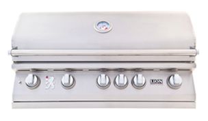 Lion Premium Grills L-90000 40" 5-Burner Stainless Steel Built-in Natural Gas Grill with Lights | 90823