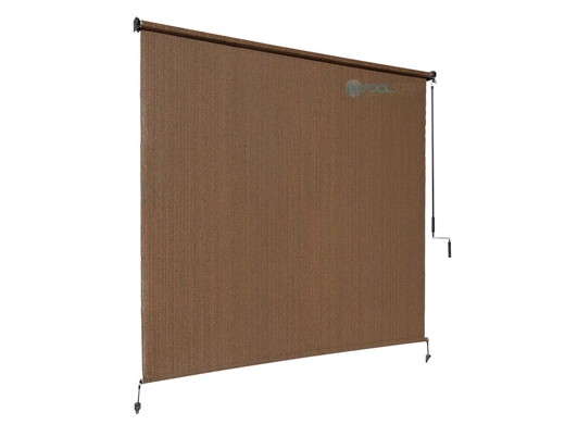 Coolaroo® UV Block Exterior Cordless Shade 8x6 Foot Mocha | Pool
