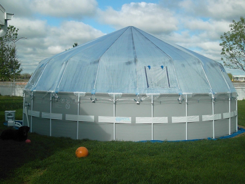 above ground pool with enclosure