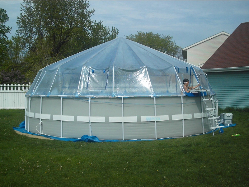 28 ft round solar cover