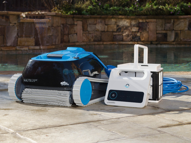 maytronics dolphin nautilus cc inground robotic pool cleaner with cleverclean