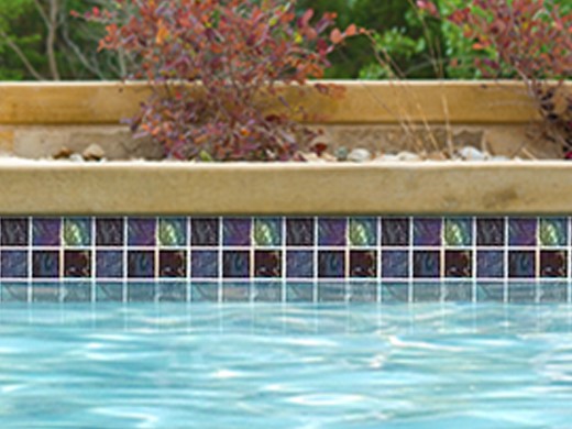 National Pool Tile Equinox 2x2 Glass Tile | Multicolor | EQX-AURORA2X2