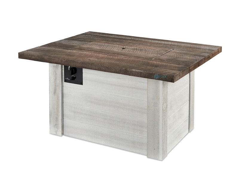 Outdoor Greatroom Alcott Rectangular Gas Fire Pit Table Alc 1224