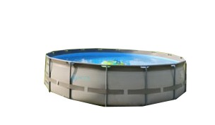 CaliFun Soft Sided Frame Above Ground Pool Assembly Only | 18' Round 52" Tall | CF-18