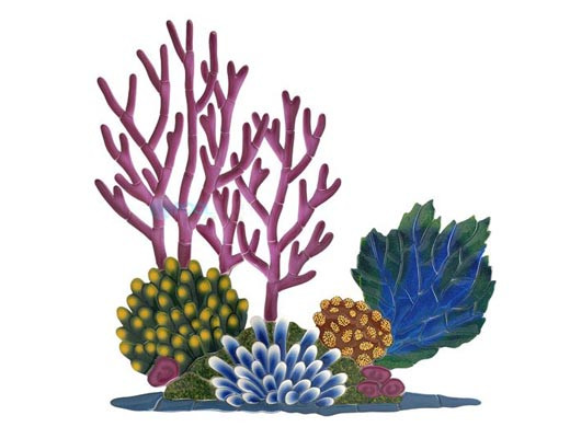 世界の Ceramic Mosaic Supply Pool | CR53 | in 36 x in 36 Reef Coral その他