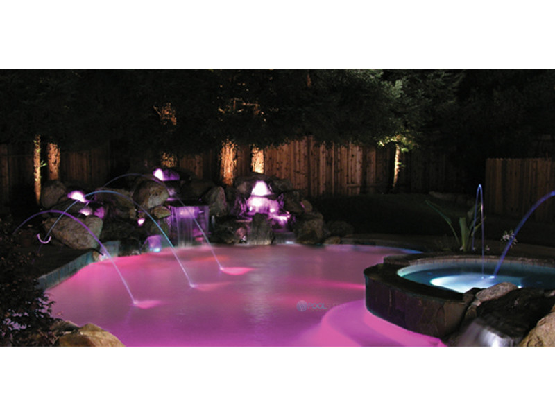 Jandy WaterColors COLOR Pool Light Stainless Steel Facering LED, 120V