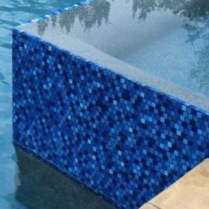 National Pool Tile Jules 1x1 Glass Pool Tile | 9575-5AT