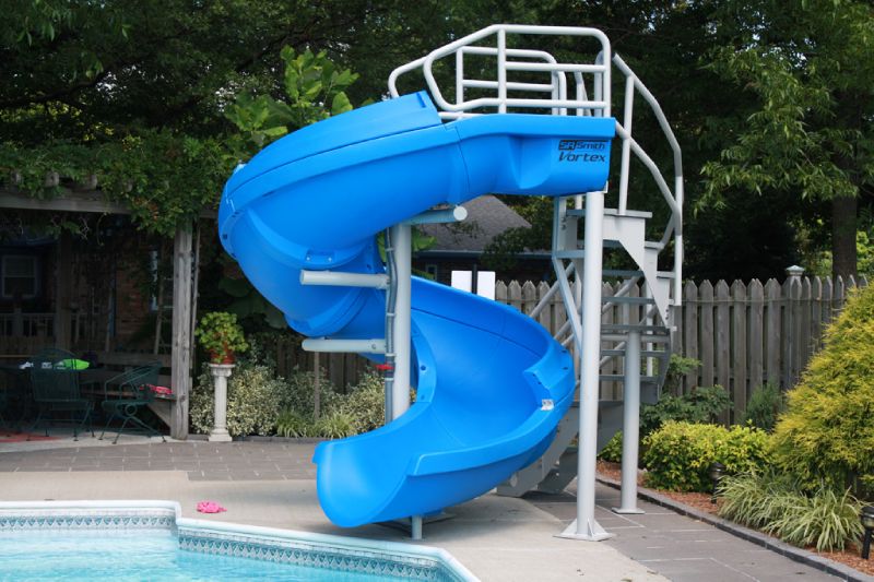 above ground pool water slide