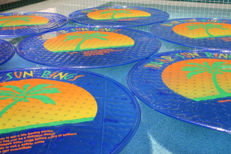 solar sun rings with water anchors