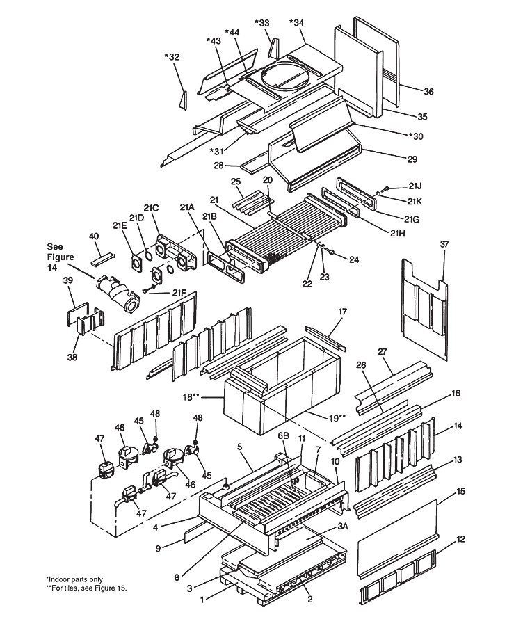 Pentair MegaTherm High Performance Indoor Commercial Swimming Pool Heater Less Pump | Copper Exchanger | 2000K BTU Natural Gas | MT2000IN18CCAC Parts Schematic