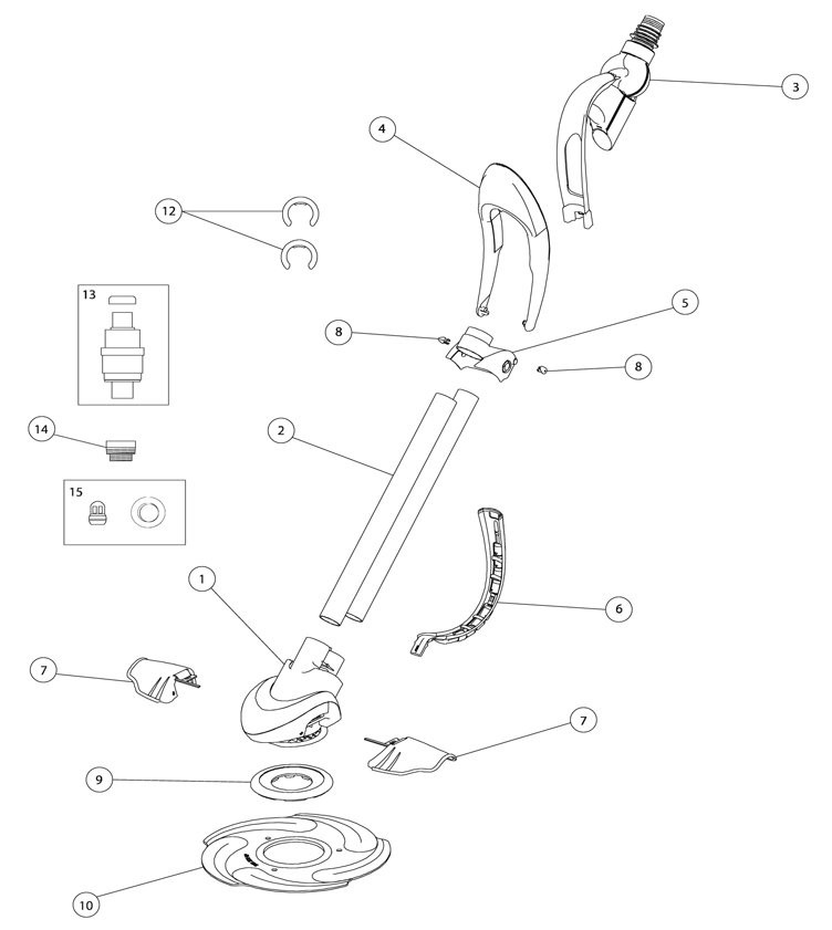 Pentair Kreepy Krauly Suction Side Inground Pool Cleaner | Concrete Pool Model | Flat Seal | 360040 Parts Schematic