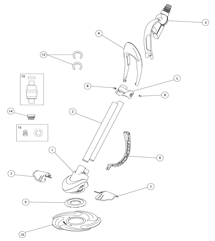 Pentair Kreepy Krauly Suction Side Pleated Seal Universal Inground Pool Cleaner (Concrete, Vinyl, Fiberglass) | International Model | 360049 Parts Schematic