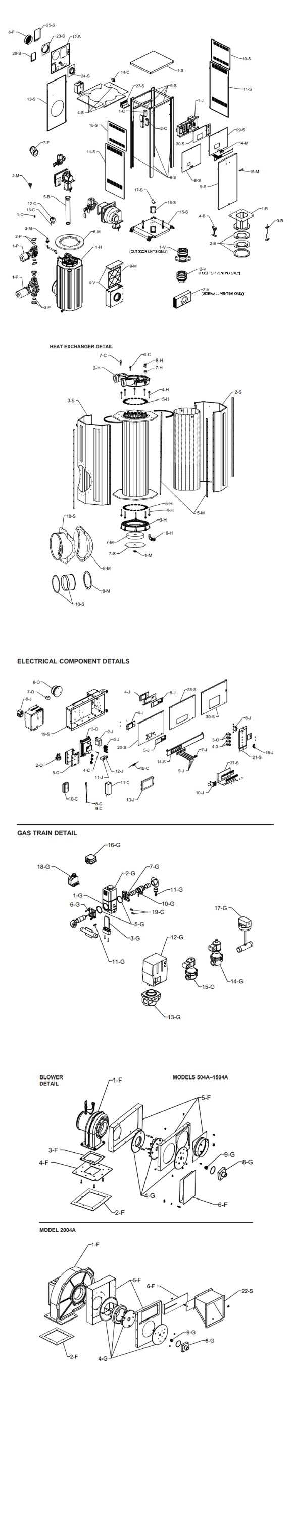 Raypak MVB P504A Commercial Vertical Swimming Pool Heater with Versa Control | Natural Gas 500,000 BTUH | Cupro Nickel Heat Exchanger | 014371 Parts Schematic