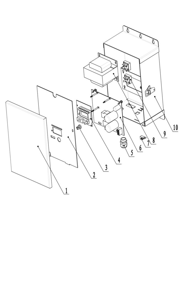 CaliMar® Salt Chlorinator for Inground Pools | Up to 40,000 Gallons | CMARSHA40-3Y Parts Schematic