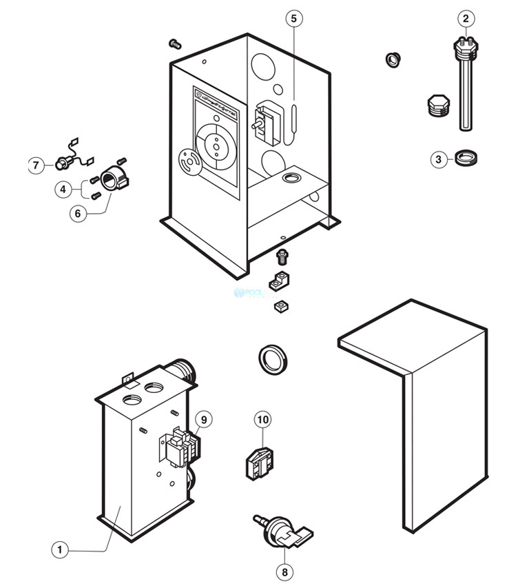 Hayward Electric Spa Heater 11kW 240V | CSPAXI11 Parts Schematic