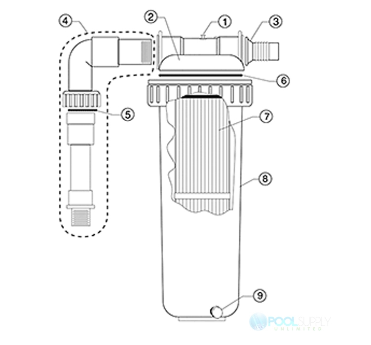 Pentair Predator II System 25 SQFT 40 GPM Pump | 56224800 Parts Schematic