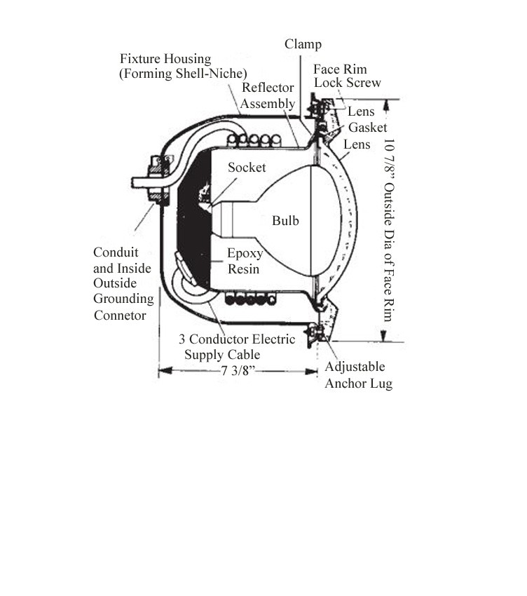 Hayward DuraNiche Housing UL Vinyl/FG Pool 3/4"-1" with Fitting | SP0607U Parts Schematic