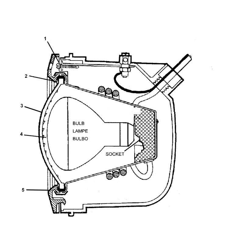 Hayward AstroLite Pool Light BLUE LENS Stainless Steel Face Rim | 500W 120V 50 ft Cord | SP0583SLB50 Parts Schematic