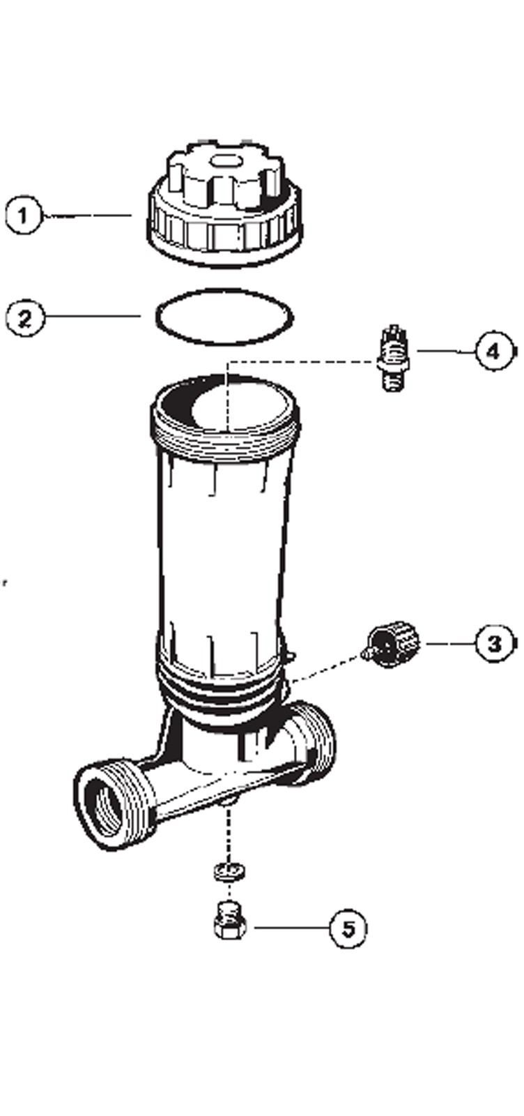 Hayward Automatic In-Line Above Ground Chlorine Feeder | CL100 Parts Schematic