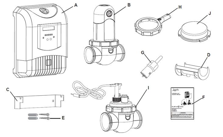 Jandy AquaPure Ei Series Salt Generator | 35,000 Gallons | Hard Wired 120V/240V | APURE35 Parts Schematic