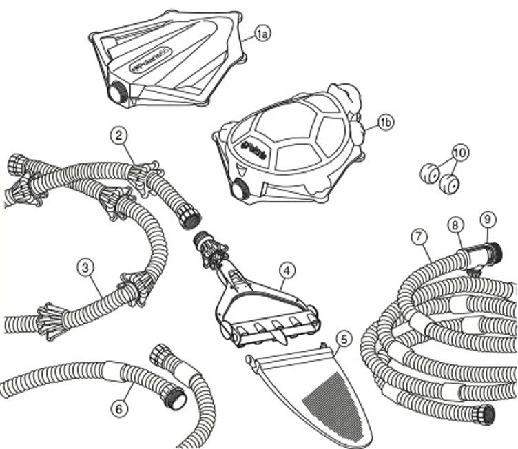 Polaris 65 Above Ground Pressure Side Pool Cleaner | Includes Hoses | 6-130-00 Parts Schematic