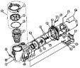 Polaris QT (Quiet) Air Blower Plastic | 1HP, 120V | 1-460-01 Parts Schematic