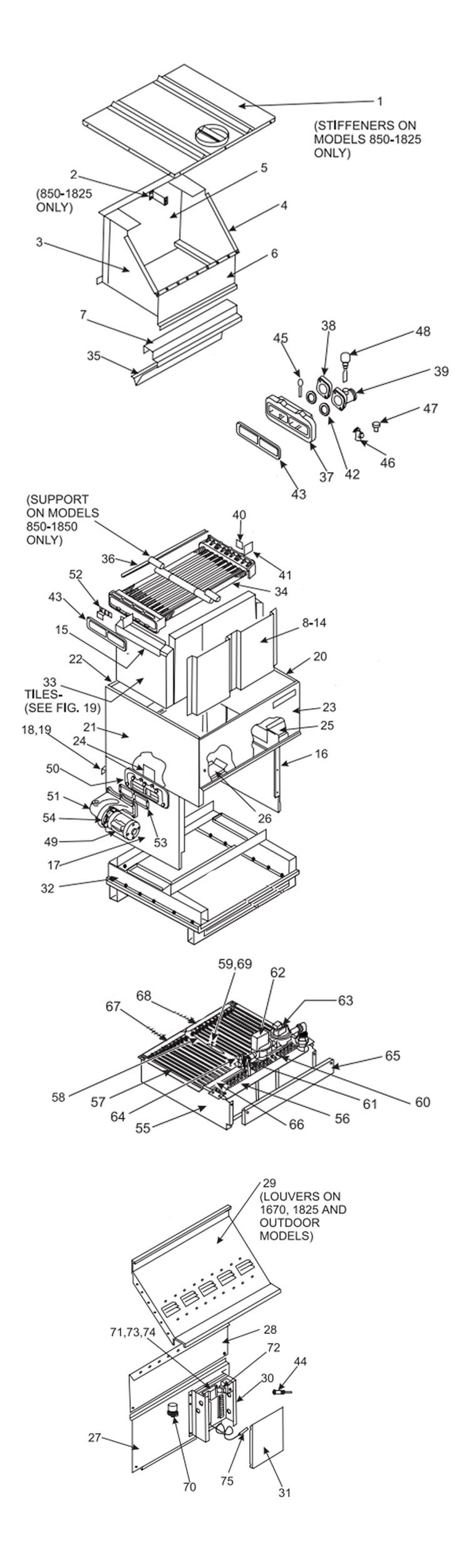 Pentair MegaTherm High Performance Indoor Commercial Swimming Pool Heater Pump Mounted | Copper Exchanger | 850K BTU Natural Gas | MT0850IN09C1PC Parts Schematic