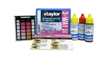 Taylor K-1001 Residential 3-Way Test Kit for Free Chlorine, Bromine, pH (DPD) | K-1001-12