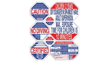 Traffic Graphix 40_quot; x 48_quot; 8-in-1 Nevada Spa Safety Sign | TGPS1003 loading=