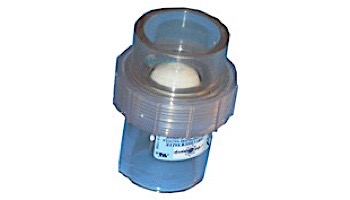 Air Supply 2" Union Check Valve 1/4 lb. Spring 1.5" I.D. - 2.0 O.D. | Clear | 1112500