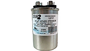 Universal Motor Capacitor 30 MFD 370V Round | 5VR0303 RD-30-370