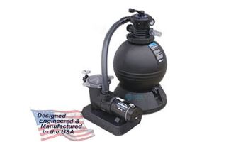 Waterway ClearWater Above Ground Pool 19" Sand Deluxe Filter System | 1HP Pump 2.0 Sq. Ft. Filter | 3' NEMA Cord | FSS01910-6S