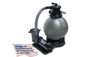 Waterway ClearWater Above Ground Pool 19" Sand Standard Filter System | 1HP Pump 2 Sq. Ft. Filter | 3' Twist Lock Cord | 520-5220-3S