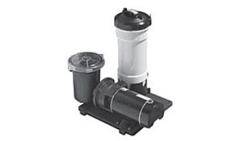 Waterway TWM Above Ground Pool Cartridge Filter System | 1HP Pump with Trap 25 Sq. Ft. Filter | 3' NEMA Cord | 520-4040