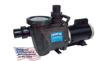 Waterway Champion 56-Frame 1HP Standard Efficiency Maximum Rated Pool Pump 115/230V | CHAMPS-110