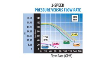 Waterway Champion 56-Frame 1HP Standard Efficiency Maximum Rated 2-Speed Pool Pump 230V | CHAMPS-210