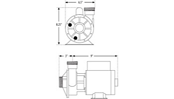 Waterway Iron Might Circulation Pump | 0.125HP 230V 60HZ 48-Frame Motor | 3410020-1E