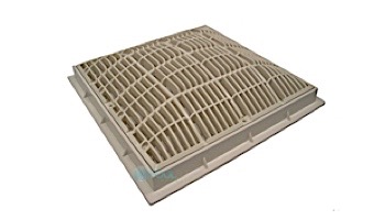 Waterway Main Drain 12"x12" Frame & Grate White | 640-4720V