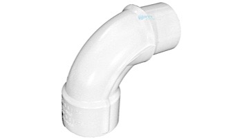 Waterway 1.5" Schedule 40 PVC Slip x Spiggot Sweep 90 Degree Elbow | 411-9100