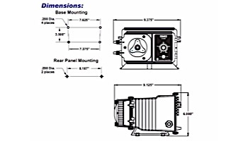 Blue-White FlexFlo A-100N HI-Pressure Fixed Speed Peristaltic Metering Pump | 16 GPD | 115V Nema Cord | A1N10A-6T