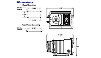 Blue-White FlexFlo A-100N HI-Pressure Fixed Speed Peristaltic Metering Pump | 24 GDP | 115V Nema Cord | A1N20A-6T