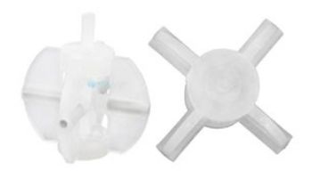 Blue-White Kit Paddle & Axle PVDF | 70000-783