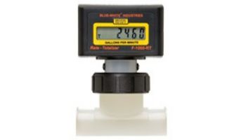 Blue White 40 Digital Paddlewheel Flow Meter Totalizer Saddle Mount Fittings | RB-400S4-GPM1