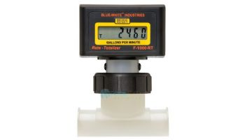 Blue White 8" SCH 80 Digital Paddlewheel Flow Meter Totalizer Saddle Mount Fittings | RB-800S8-GPM1